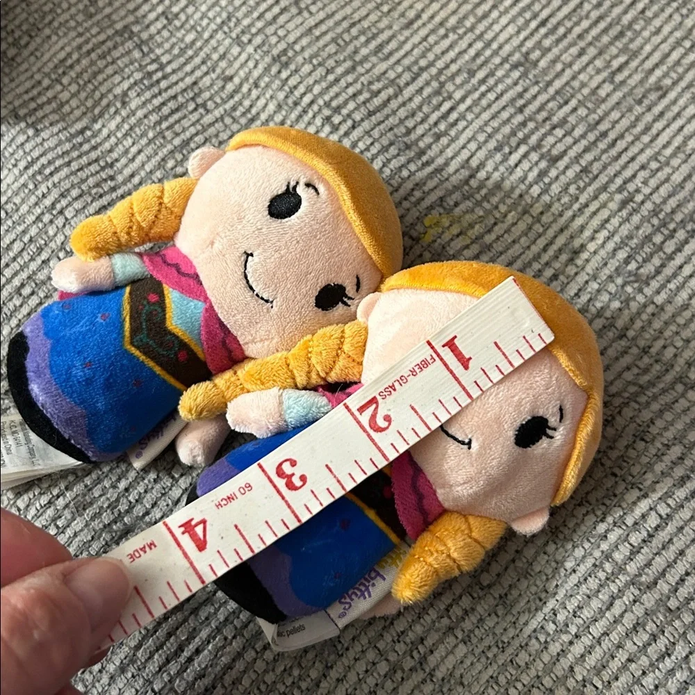 hallmark disney Itty Bittys Anna plushie dolls Frozen x2